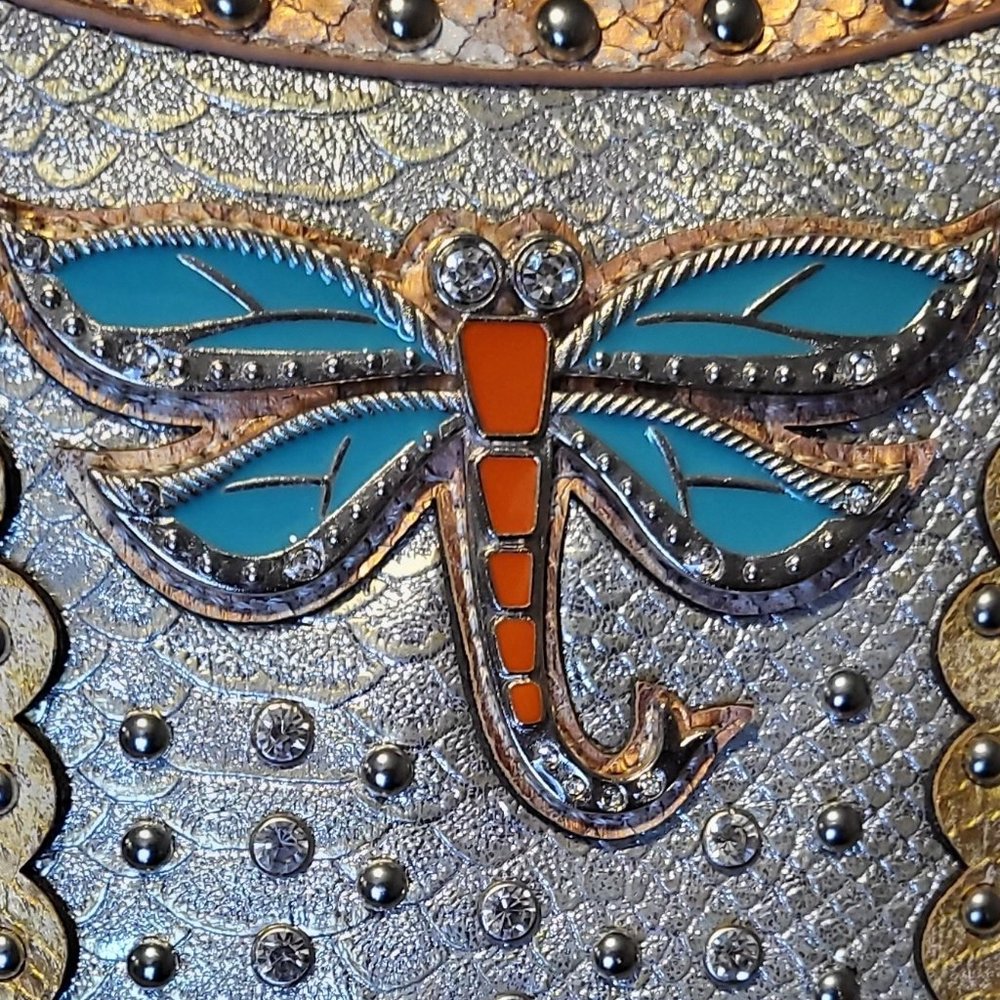 Sparkly Dragonfly Crossbody Bag